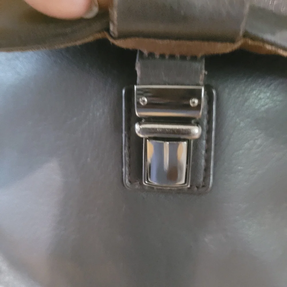 Rocha John Rocha Brown Leather Crossbody Messenger Bag